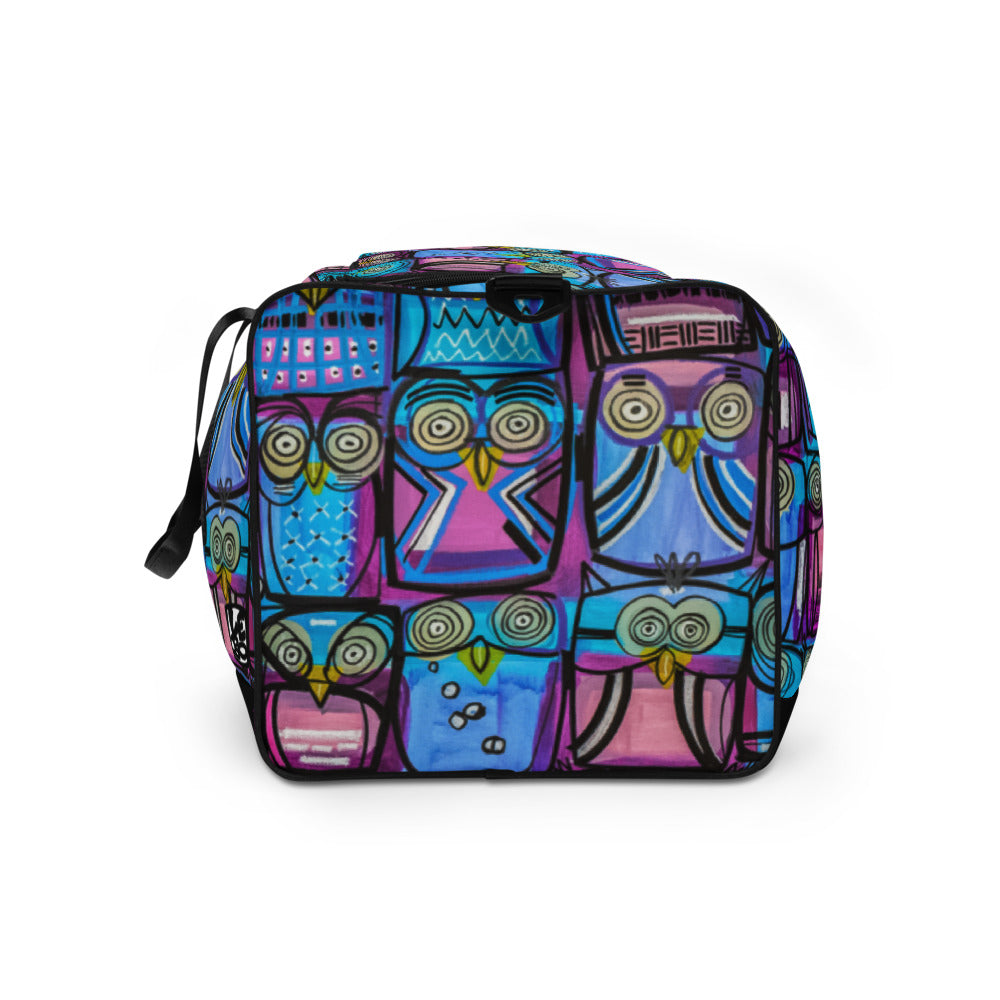 A Parliament of Purple Owls - Lebo Duffle Bag